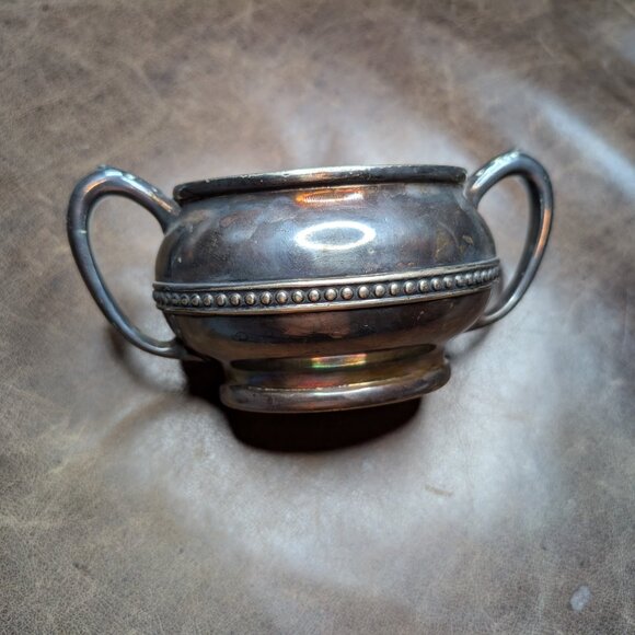 🏨 Vintage Reed & Barton Sugar Bowl – Hotel Sherman – Silver Soldered – 11 oz - Picture 3 of 4